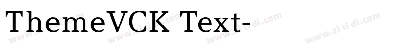 ThemeVCK Text字体转换